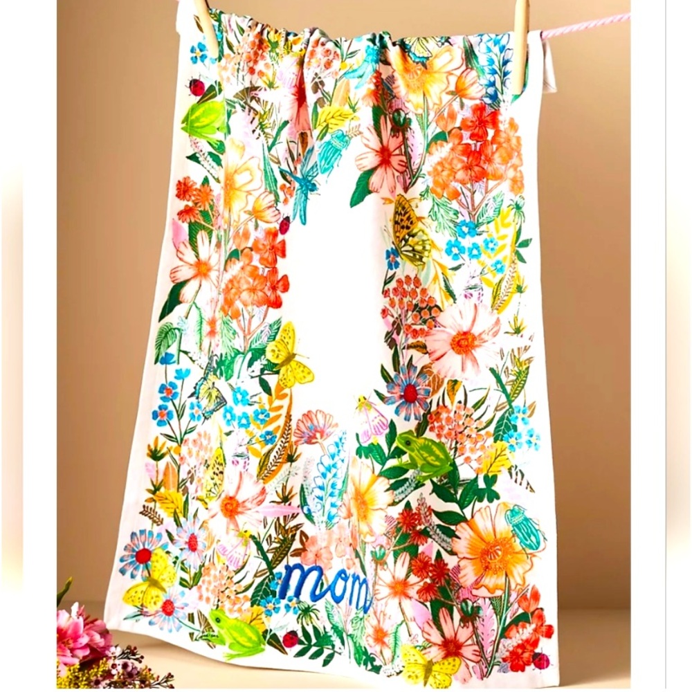 Anthropologie Gardenia Mom Dish Towel